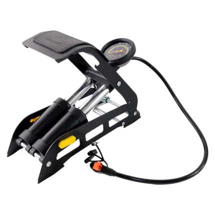 Portable Dual-Cylinder Foot Pump, Floor Bike Pump, 150PSI Air Pump