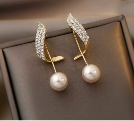 Korean Pearl Drop Dangle Earrings