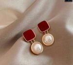 Korean Pearl Drop Earrings